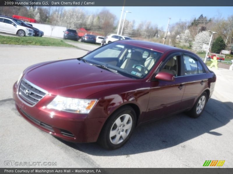 Dark Cherry Red / Camel 2009 Hyundai Sonata GLS