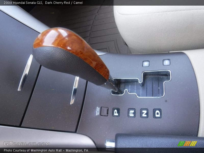 Dark Cherry Red / Camel 2009 Hyundai Sonata GLS