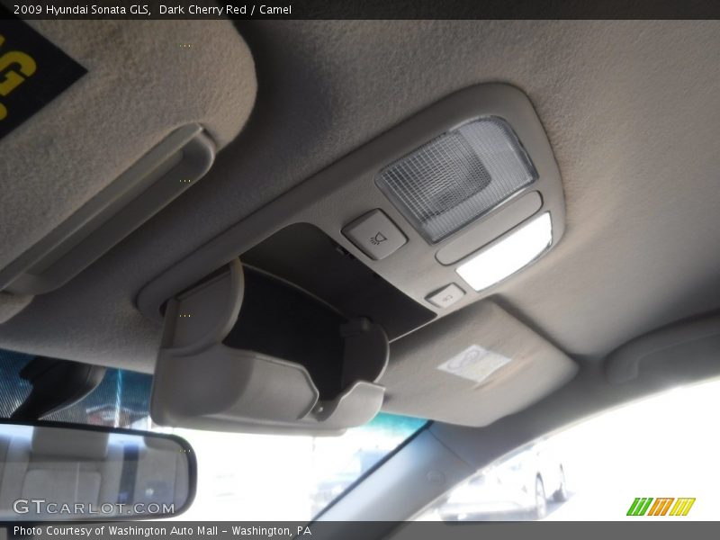 Dark Cherry Red / Camel 2009 Hyundai Sonata GLS