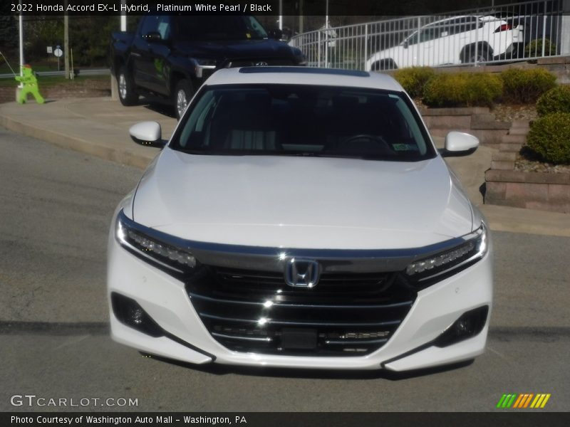 Platinum White Pearl / Black 2022 Honda Accord EX-L Hybrid