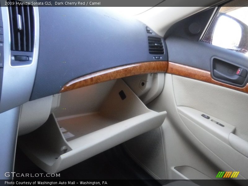 Dark Cherry Red / Camel 2009 Hyundai Sonata GLS