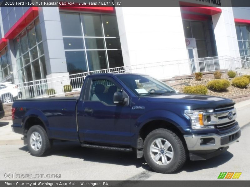 Blue Jeans / Earth Gray 2018 Ford F150 XLT Regular Cab 4x4