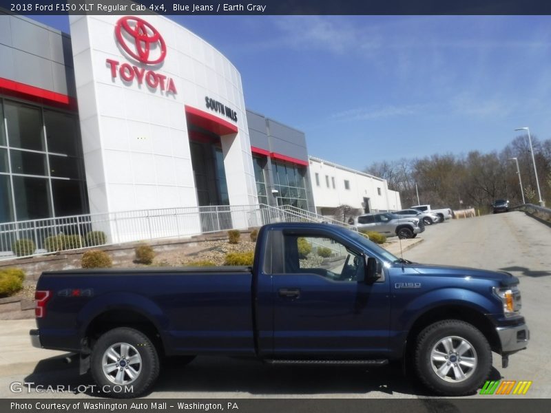 Blue Jeans / Earth Gray 2018 Ford F150 XLT Regular Cab 4x4