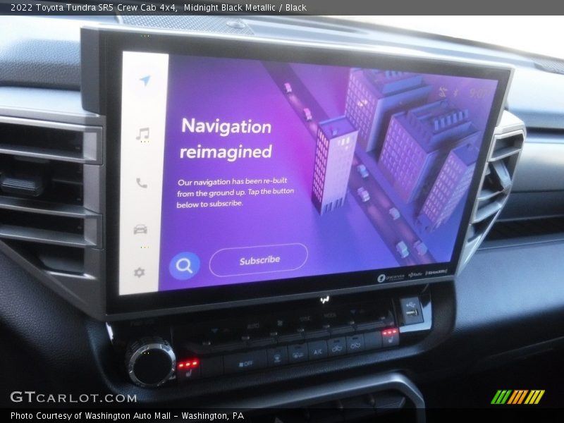 Midnight Black Metallic / Black 2022 Toyota Tundra SR5 Crew Cab 4x4