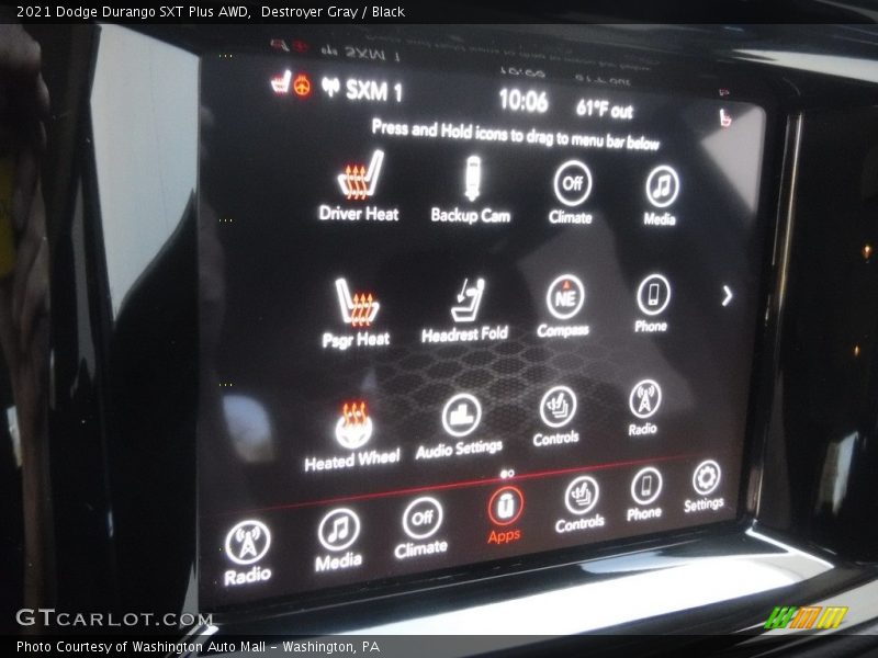 Destroyer Gray / Black 2021 Dodge Durango SXT Plus AWD