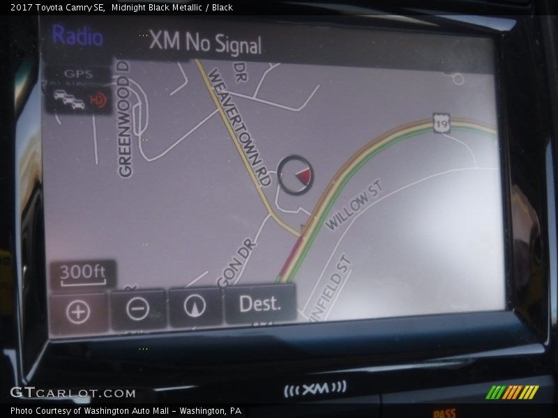 Midnight Black Metallic / Black 2017 Toyota Camry SE