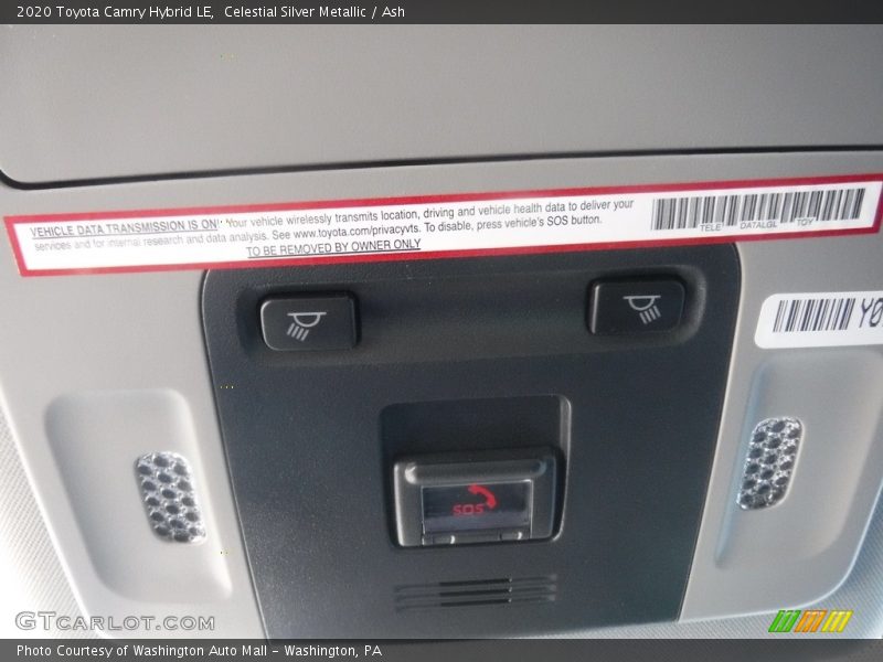 Celestial Silver Metallic / Ash 2020 Toyota Camry Hybrid LE