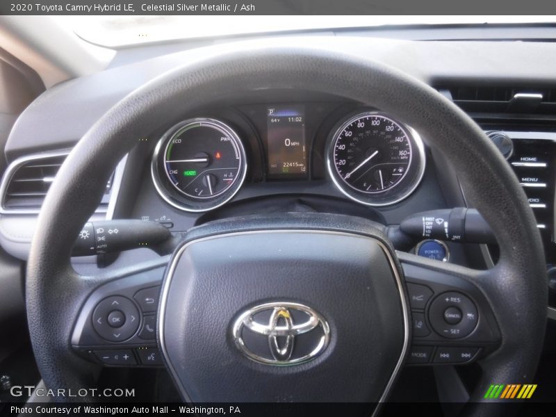 Celestial Silver Metallic / Ash 2020 Toyota Camry Hybrid LE