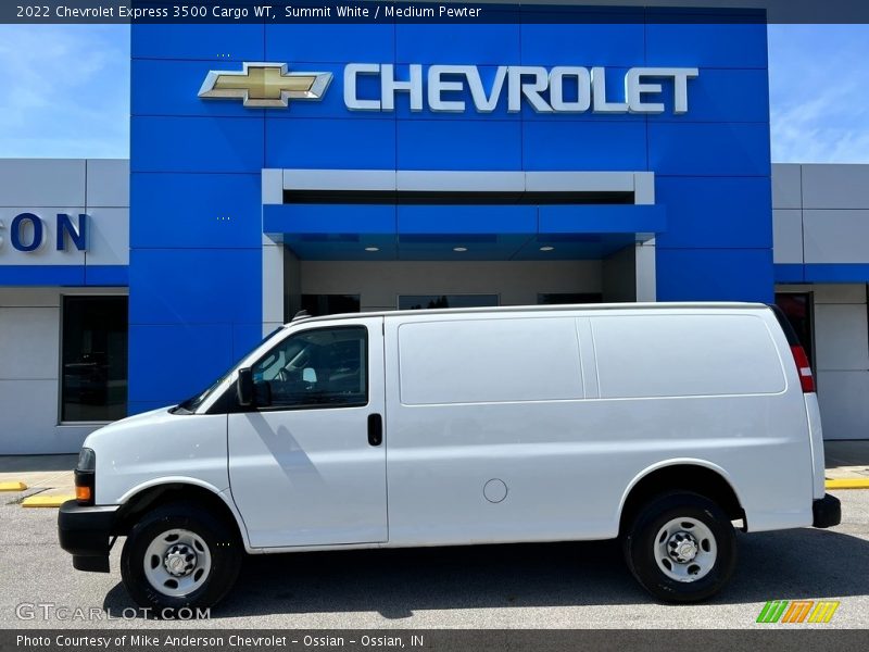 Summit White / Medium Pewter 2022 Chevrolet Express 3500 Cargo WT