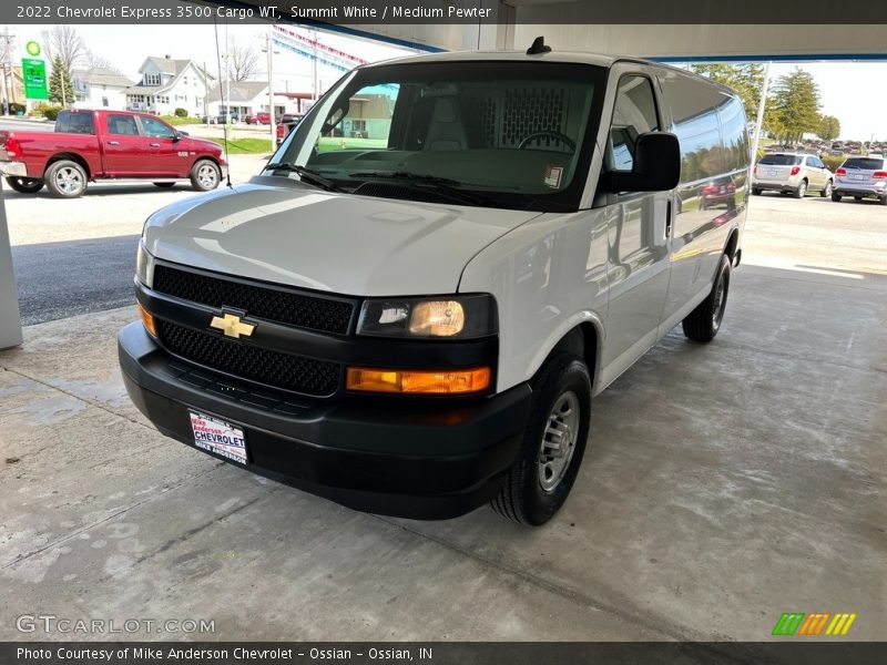 Summit White / Medium Pewter 2022 Chevrolet Express 3500 Cargo WT