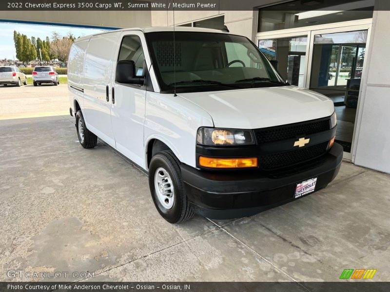 Summit White / Medium Pewter 2022 Chevrolet Express 3500 Cargo WT