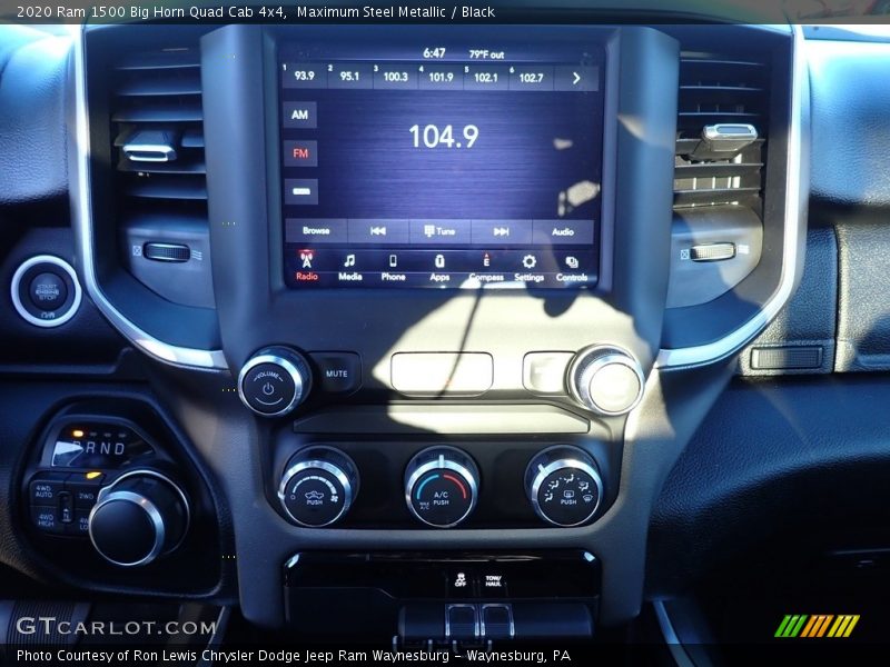 Maximum Steel Metallic / Black 2020 Ram 1500 Big Horn Quad Cab 4x4