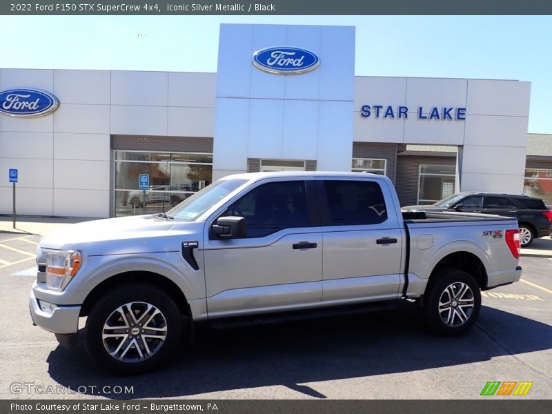 Iconic Silver Metallic / Black 2022 Ford F150 STX SuperCrew 4x4