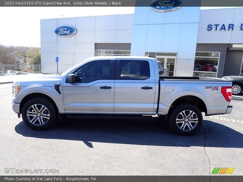 Iconic Silver Metallic / Black 2022 Ford F150 STX SuperCrew 4x4