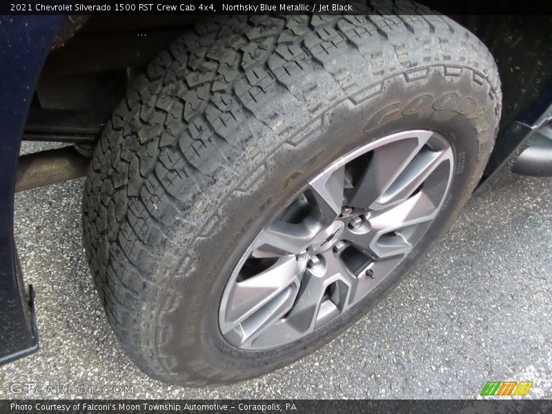 Northsky Blue Metallic / Jet Black 2021 Chevrolet Silverado 1500 RST Crew Cab 4x4