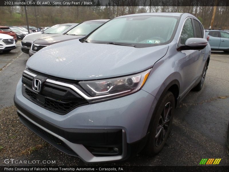 Sonic Gray Pearl / Black 2021 Honda CR-V EX AWD