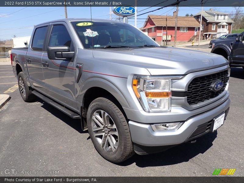 Iconic Silver Metallic / Black 2022 Ford F150 STX SuperCrew 4x4
