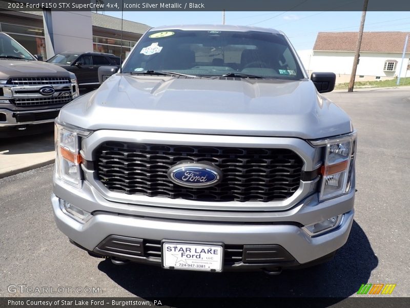 Iconic Silver Metallic / Black 2022 Ford F150 STX SuperCrew 4x4