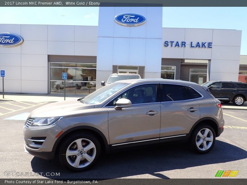 White Gold / Ebony 2017 Lincoln MKC Premier AWD