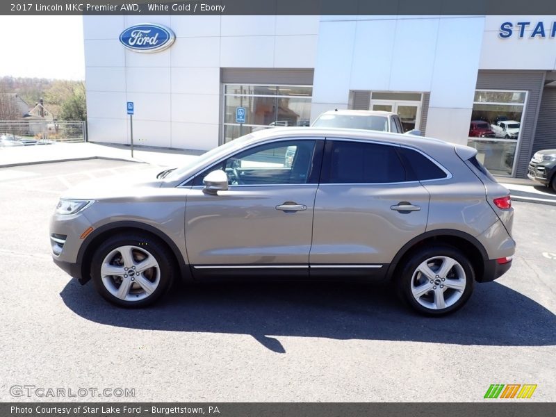 White Gold / Ebony 2017 Lincoln MKC Premier AWD