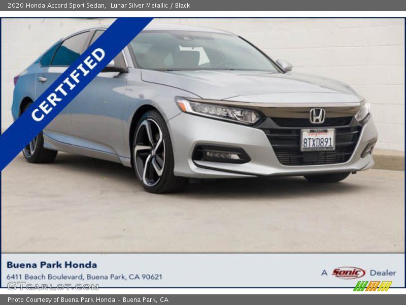 Lunar Silver Metallic / Black 2020 Honda Accord Sport Sedan