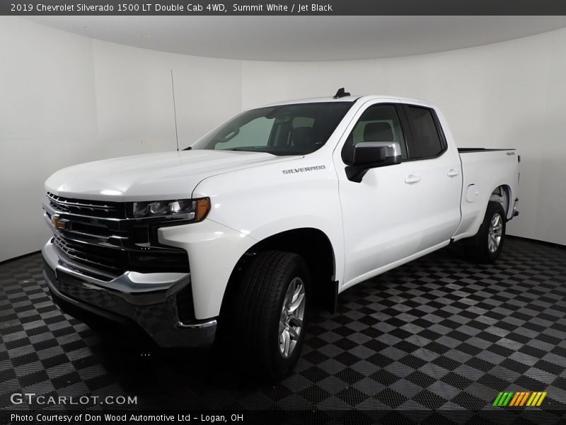 Summit White / Jet Black 2019 Chevrolet Silverado 1500 LT Double Cab 4WD