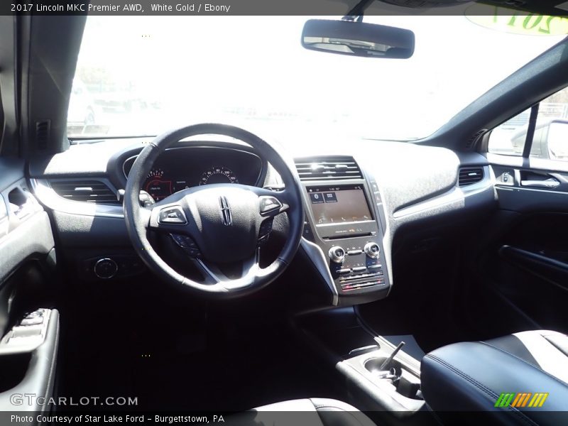 White Gold / Ebony 2017 Lincoln MKC Premier AWD