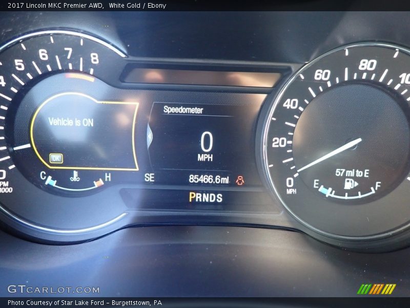 White Gold / Ebony 2017 Lincoln MKC Premier AWD