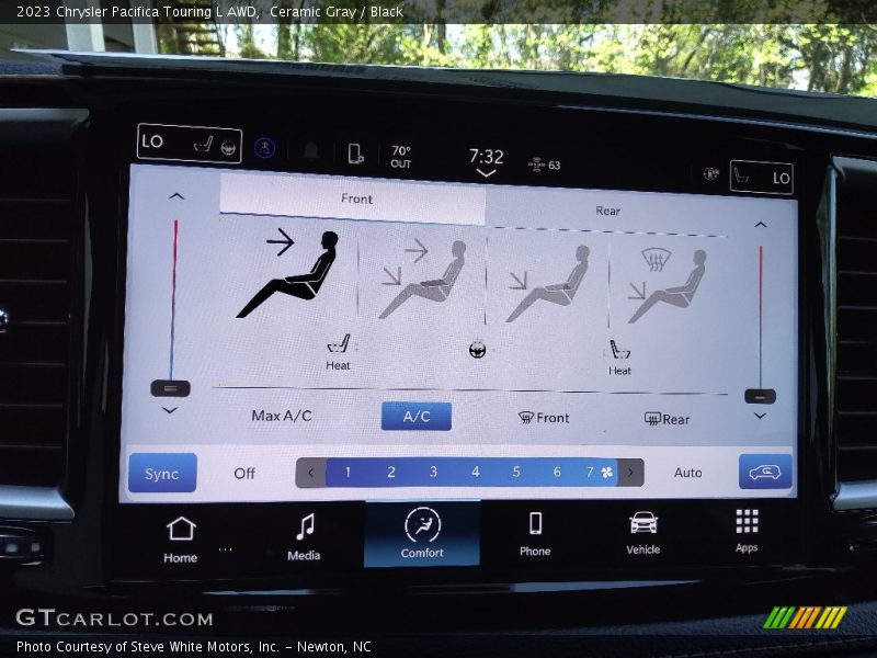 Controls of 2023 Pacifica Touring L AWD