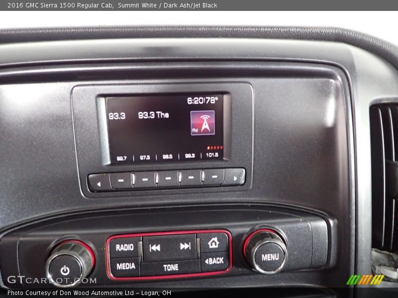 Summit White / Dark Ash/Jet Black 2016 GMC Sierra 1500 Regular Cab