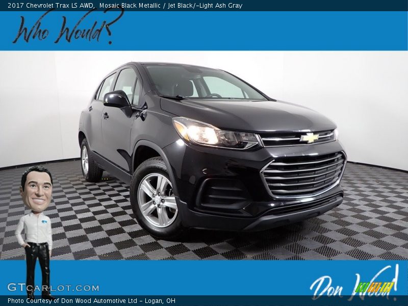 Mosaic Black Metallic / Jet Black/­Light Ash Gray 2017 Chevrolet Trax LS AWD