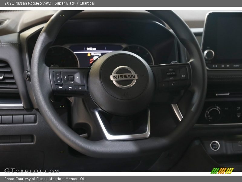 Super Black / Charcoal 2021 Nissan Rogue S AWD