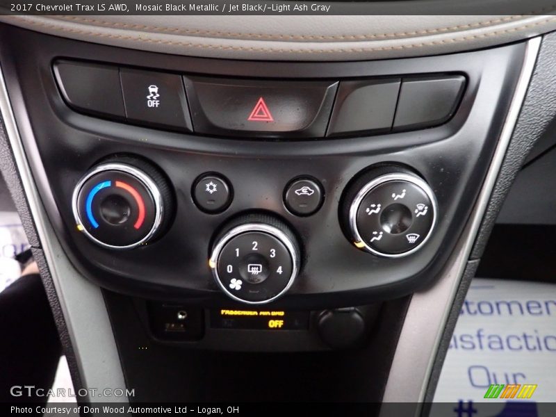 Mosaic Black Metallic / Jet Black/­Light Ash Gray 2017 Chevrolet Trax LS AWD