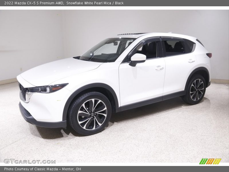 Snowflake White Pearl Mica / Black 2022 Mazda CX-5 S Premium AWD
