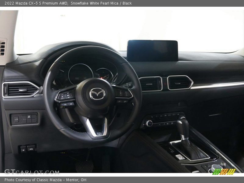 Snowflake White Pearl Mica / Black 2022 Mazda CX-5 S Premium AWD
