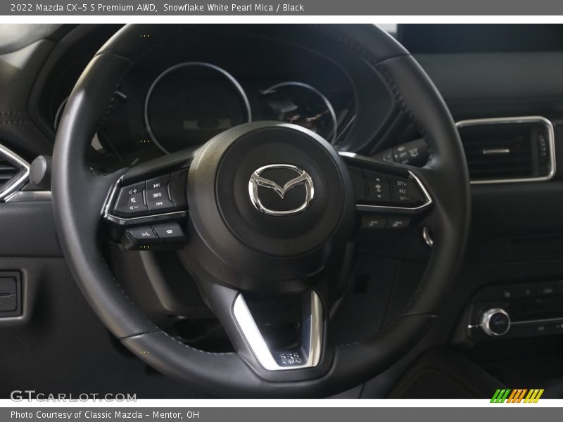 Snowflake White Pearl Mica / Black 2022 Mazda CX-5 S Premium AWD