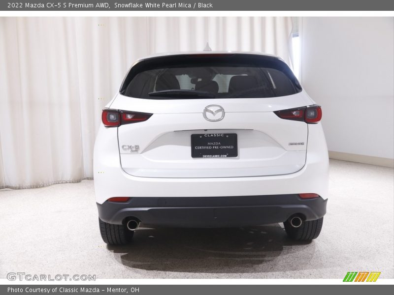 Snowflake White Pearl Mica / Black 2022 Mazda CX-5 S Premium AWD