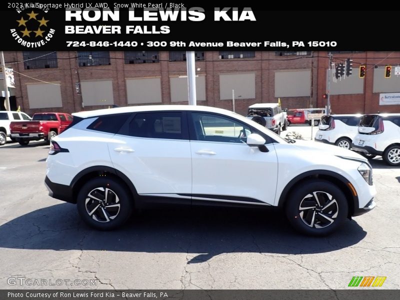 Snow White Pearl / Black 2023 Kia Sportage Hybrid LX AWD
