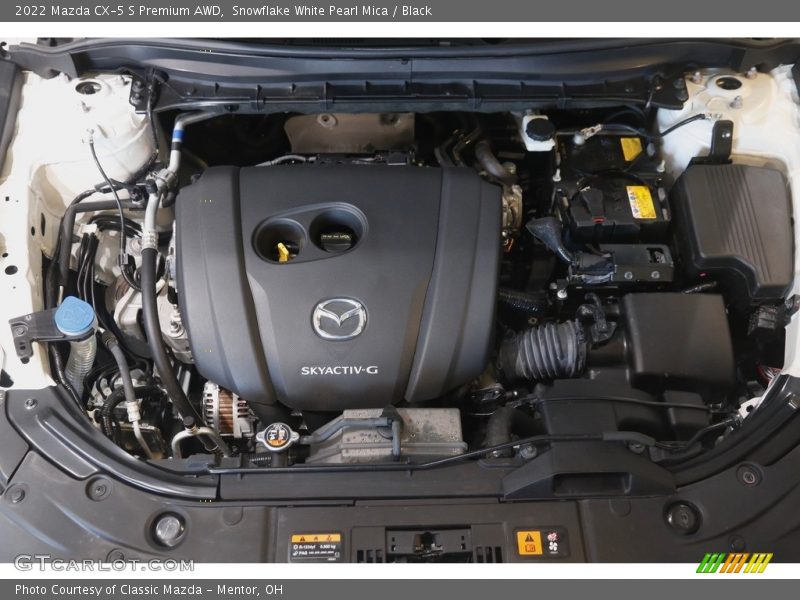 Snowflake White Pearl Mica / Black 2022 Mazda CX-5 S Premium AWD