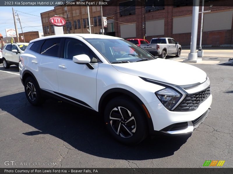 Snow White Pearl / Black 2023 Kia Sportage Hybrid LX AWD