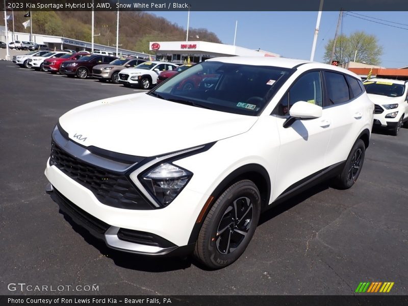 Snow White Pearl / Black 2023 Kia Sportage Hybrid LX AWD