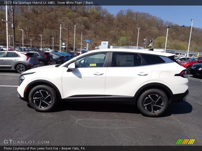 Snow White Pearl / Black 2023 Kia Sportage Hybrid LX AWD