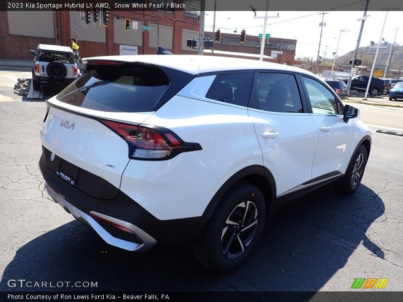 Snow White Pearl / Black 2023 Kia Sportage Hybrid LX AWD
