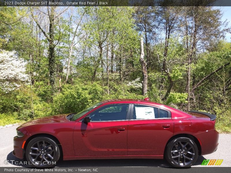 Octane Red Pearl / Black 2023 Dodge Charger SXT Blacktop