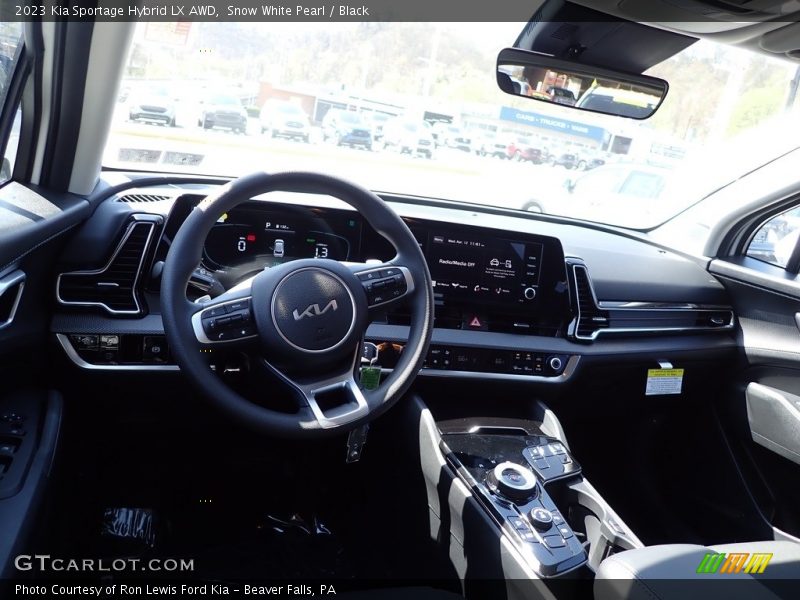 Snow White Pearl / Black 2023 Kia Sportage Hybrid LX AWD