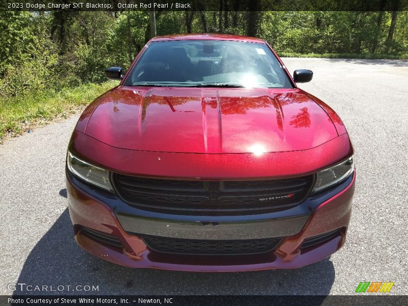 Octane Red Pearl / Black 2023 Dodge Charger SXT Blacktop
