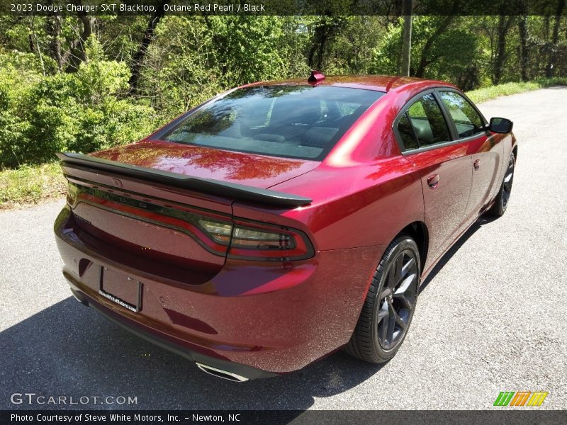 Octane Red Pearl / Black 2023 Dodge Charger SXT Blacktop