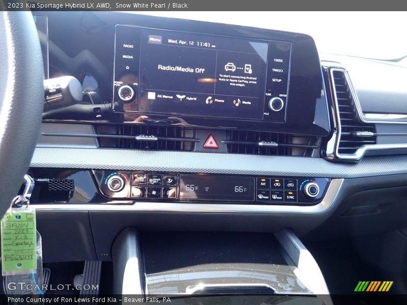 Snow White Pearl / Black 2023 Kia Sportage Hybrid LX AWD