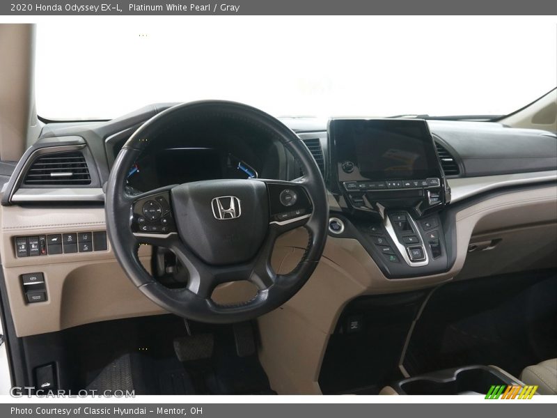 Platinum White Pearl / Gray 2020 Honda Odyssey EX-L