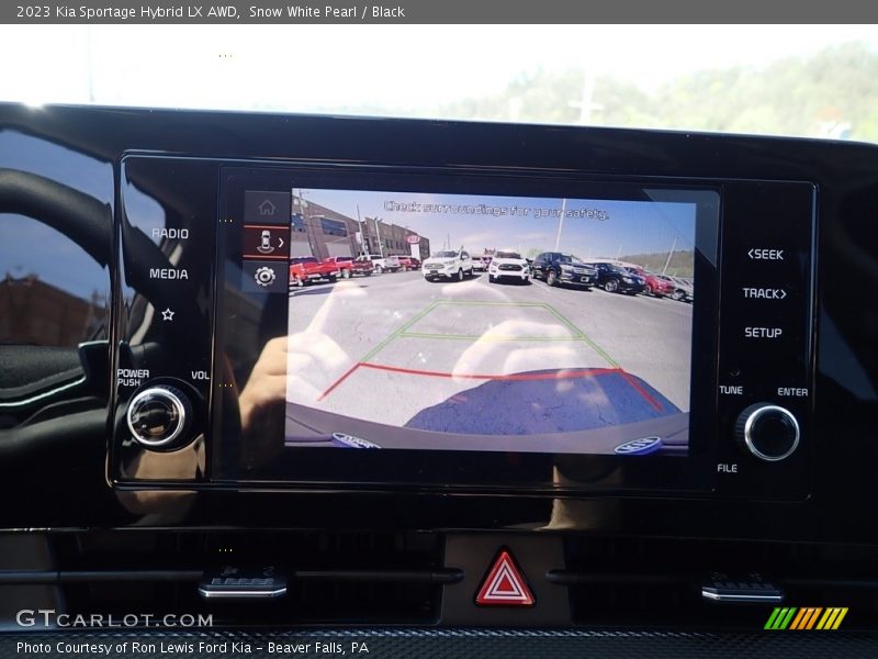 Snow White Pearl / Black 2023 Kia Sportage Hybrid LX AWD